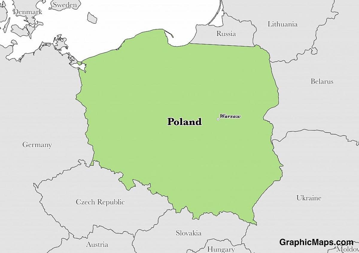 Mapa de la capital de Polonia